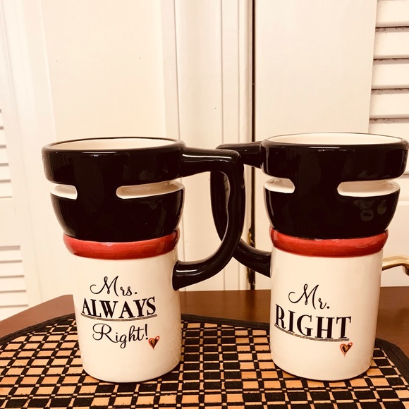 Mr RIGHT ♥️ AND MRS ALWAYS RIGHT ♥️ coffee Mug/cup - Picture 1 of 6